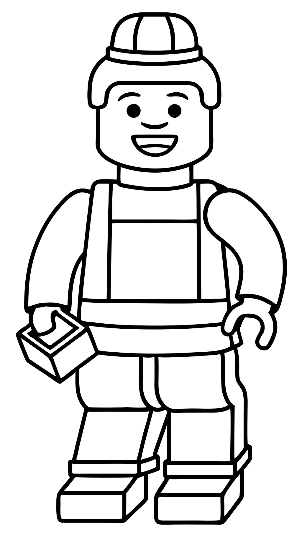 lego man coloring page